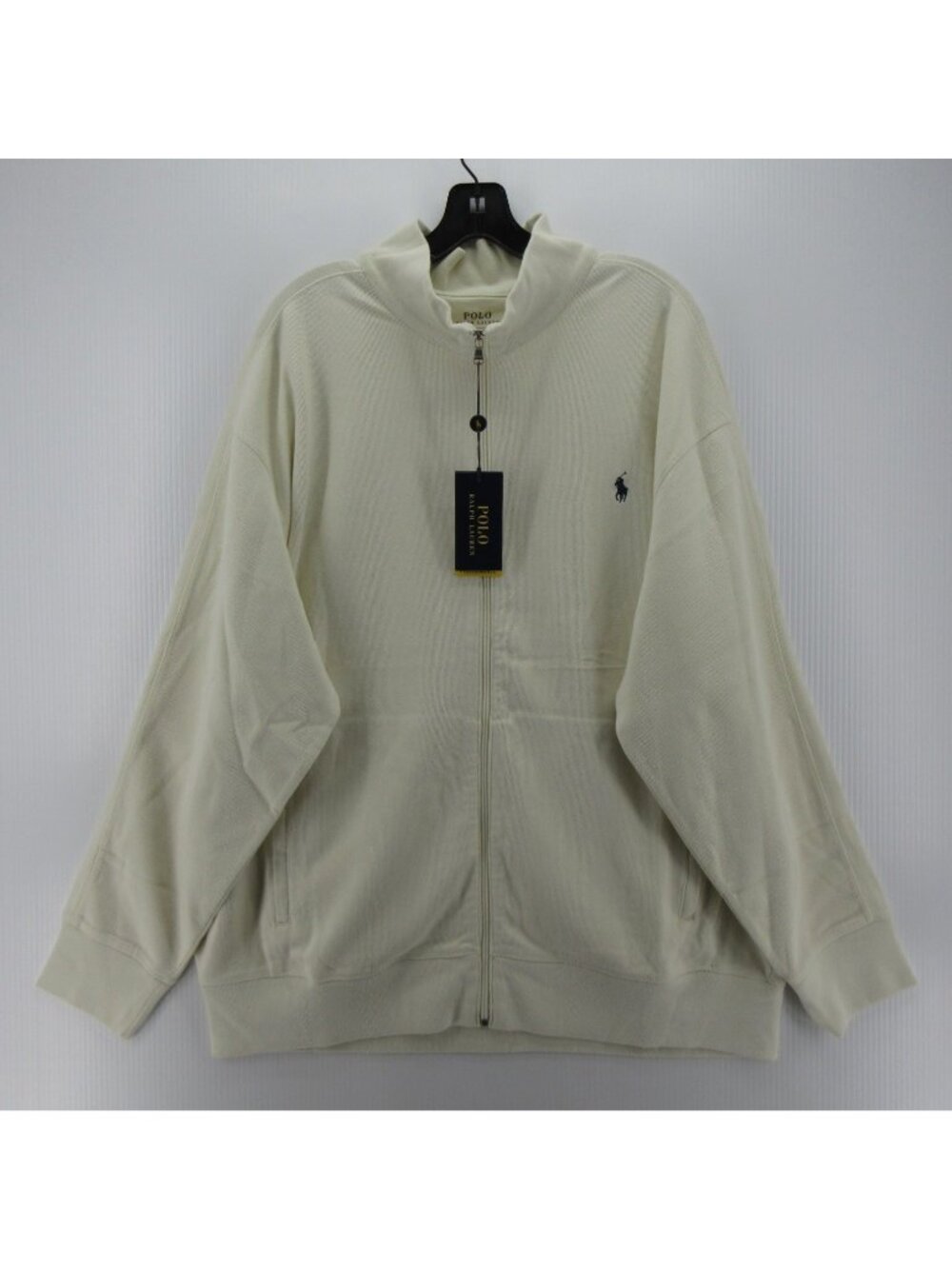 Polo Ralph Lauren Sweater 2XB Big Cream Performance Cardigan Full Zip